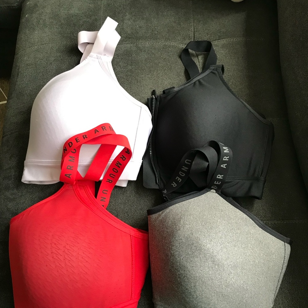 Under Armour Sports Bra Set - Red, Black, Lavender, Gray